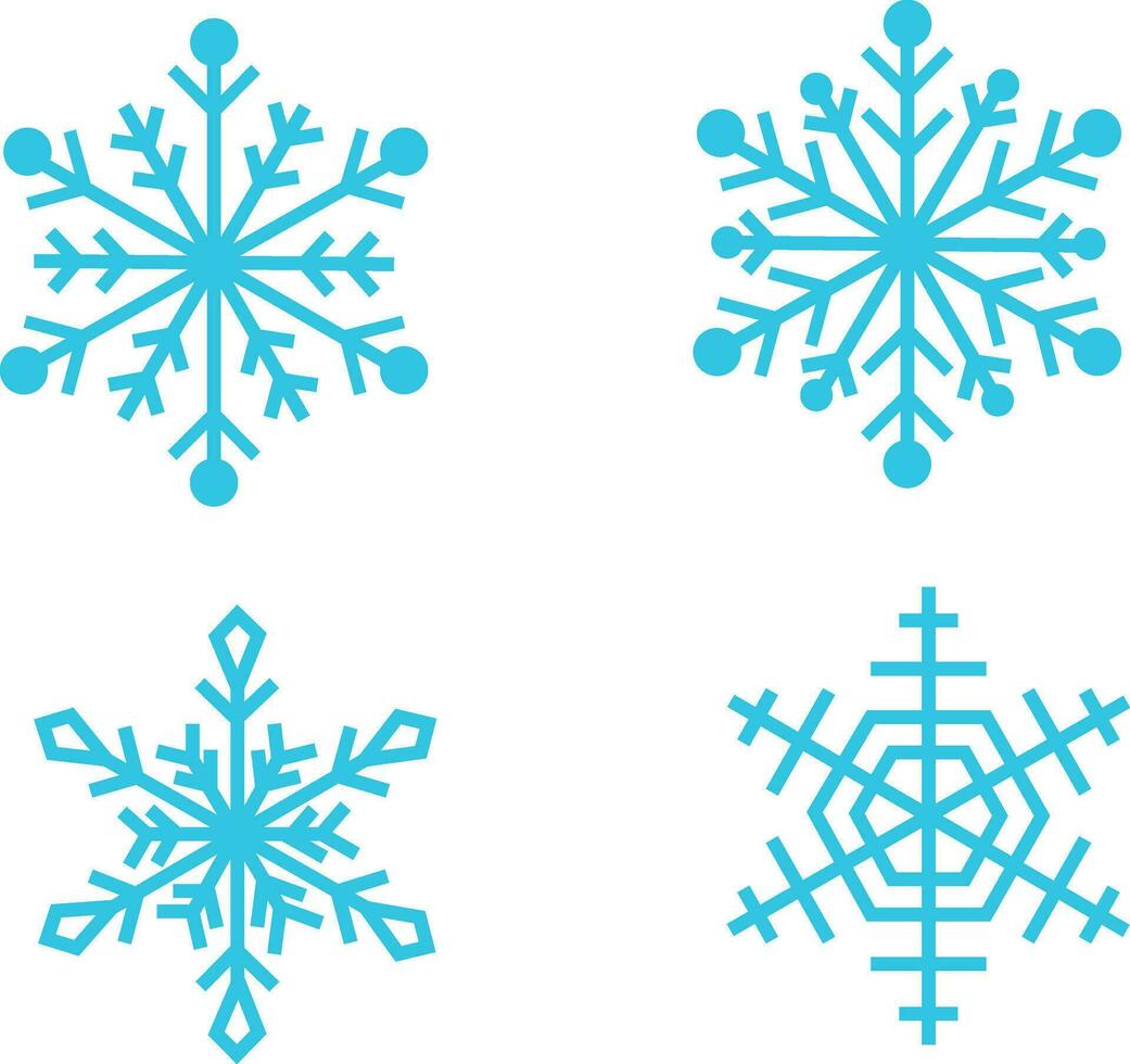 Schneeflocke Illustration. Winter geometrisch Symbol.für Design Dekoration und Illustration. vektor