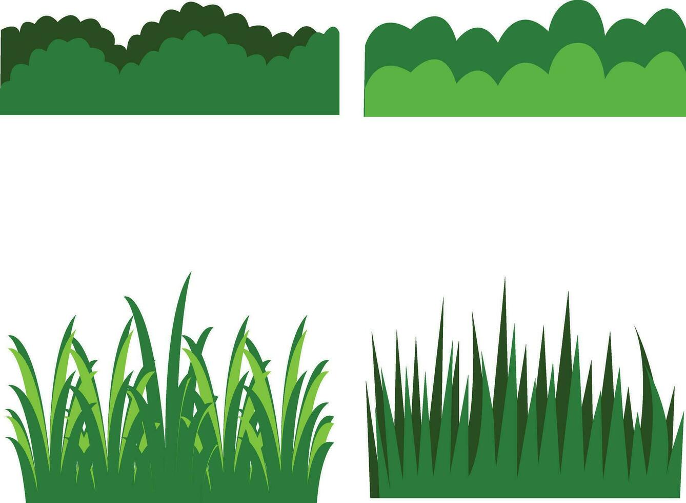 uppsättning av gräs illustration på vit bakgrund.för design dekoration.vektor illustration vektor