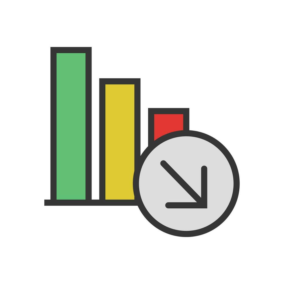 Geschäft Diagramm Symbol. Graph, Diagramm, Diagramm Symbol Satz. isoliert auf Weiß Hintergrund. vektor