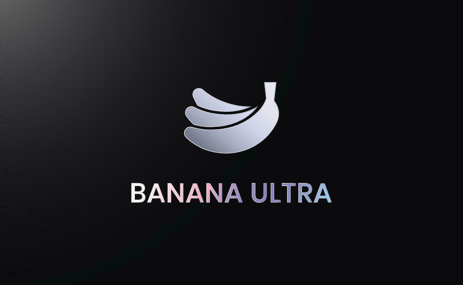 modern, minimalistisch Banane Ultra Logo erfasst Marke Wesen. vektor