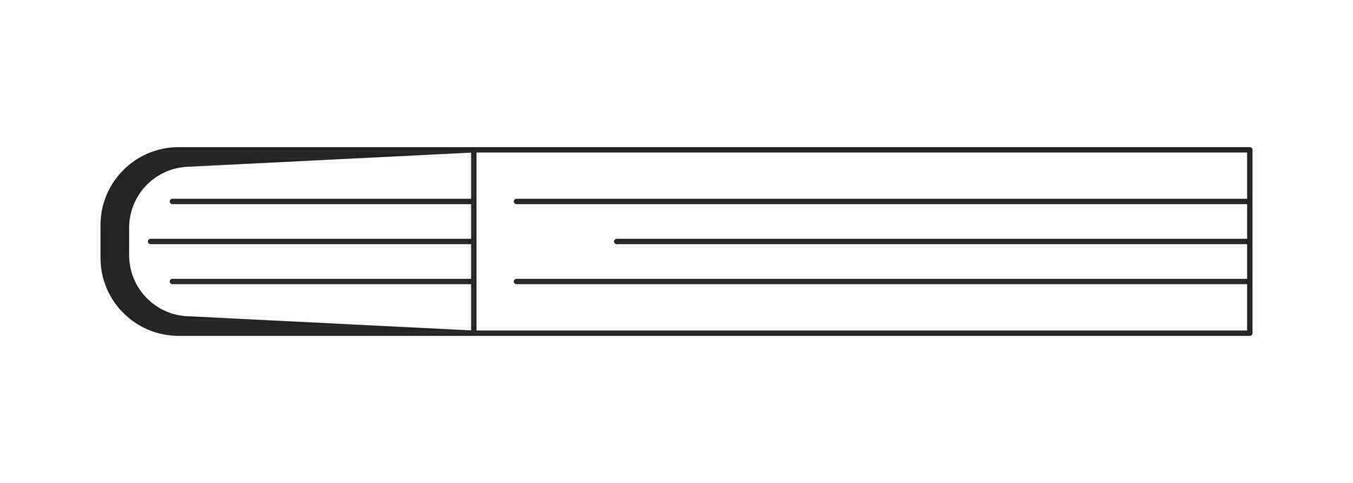 bok för läsning platt svartvit isolerat vektor objekt. intressant lärobok. redigerbar svart och vit linje konst teckning. enkel översikt fläck illustration för webb grafisk design