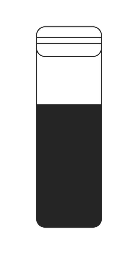 Bleistift Radiergummi zum Büro Schreibwaren eben einfarbig isoliert Vektor Objekt. editierbar schwarz und Weiß Linie Kunst Zeichnung. einfach Gliederung Stelle Illustration zum Netz Grafik Design