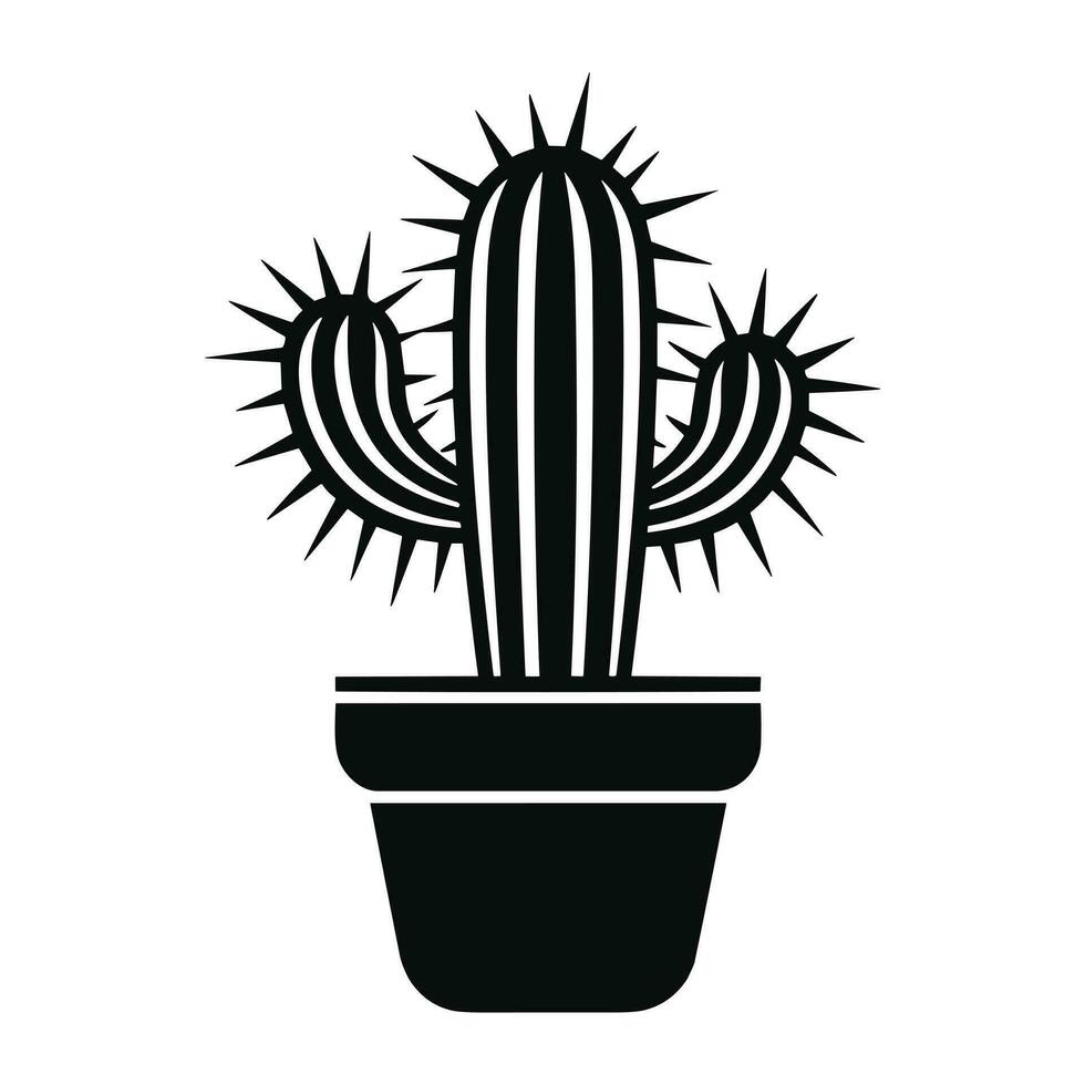 schön Kaktus Silhouette vektor