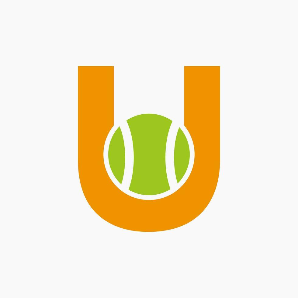 Tennis Logo auf Brief u. Tennis Sport Akademie, Verein Logo Zeichen vektor
