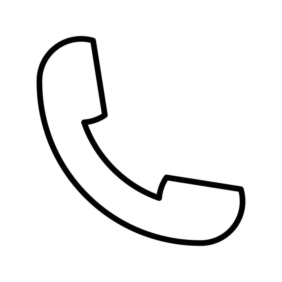 Telefon Anruf Symbol, alt Telefon Symbol, Berufung Telefon, Technologie Gerät, Kontakt Information, Kommunikation Symbol, Unterstützung, Plaudern, modisch schwarz Zeichen isoliert auf Weiß Hintergrund Vektor Illustration