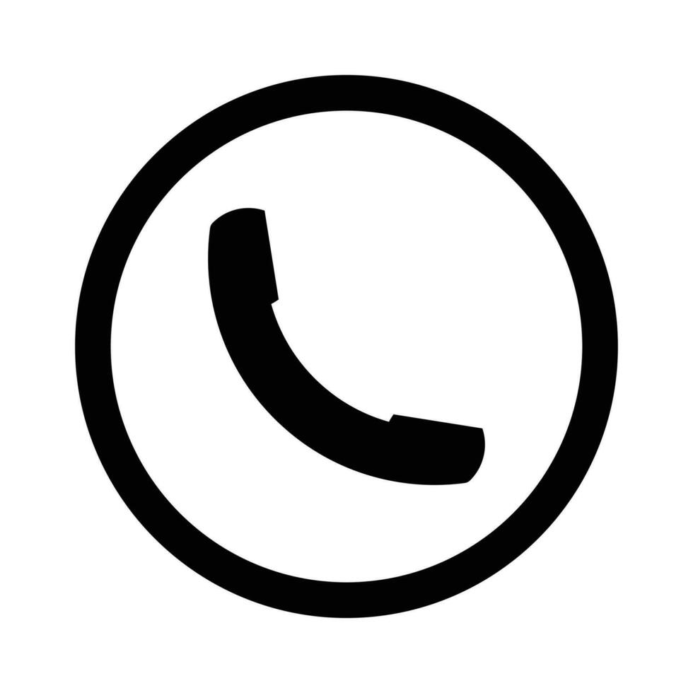 Telefon Anruf Symbol, alt Telefon Symbol, Berufung Telefon, Technologie Gerät, Kontakt Information, Kommunikation Symbol, Unterstützung, Plaudern, modisch schwarz Zeichen isoliert auf Weiß Hintergrund Vektor Illustration