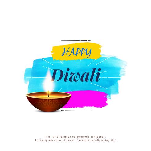 Abstrakter stilvoller religiöser glücklicher Diwali-Hintergrund vektor