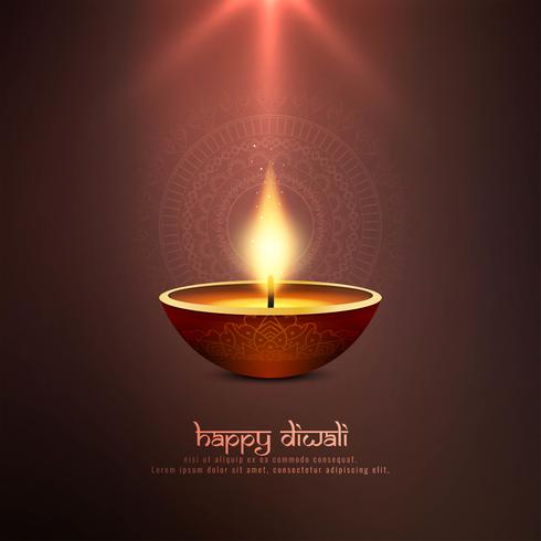 Abstrakter glücklicher religiöser Hintergrund Diwali vektor