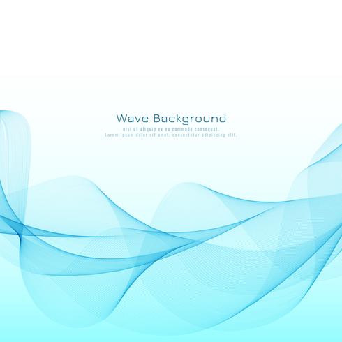 Abstraktes blaues wellenförmiges modernes Hintergrunddesign vektor