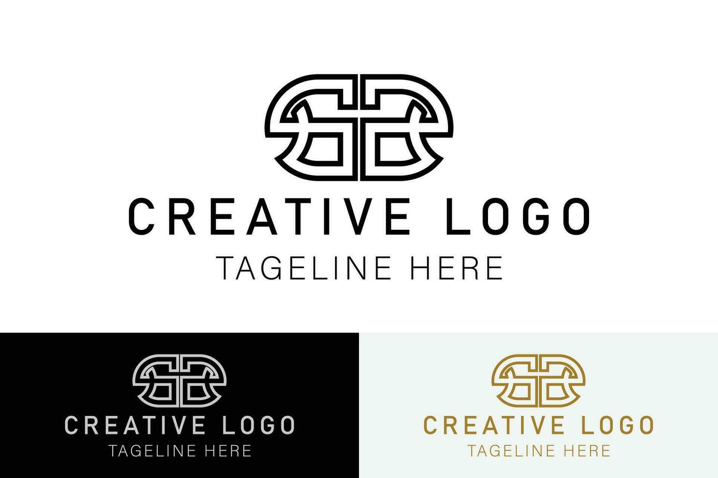 brev s s logotyp. första brev s. monogram stil logotyp design. kreativ logotyp professionell. enkel design redigerbar vektor