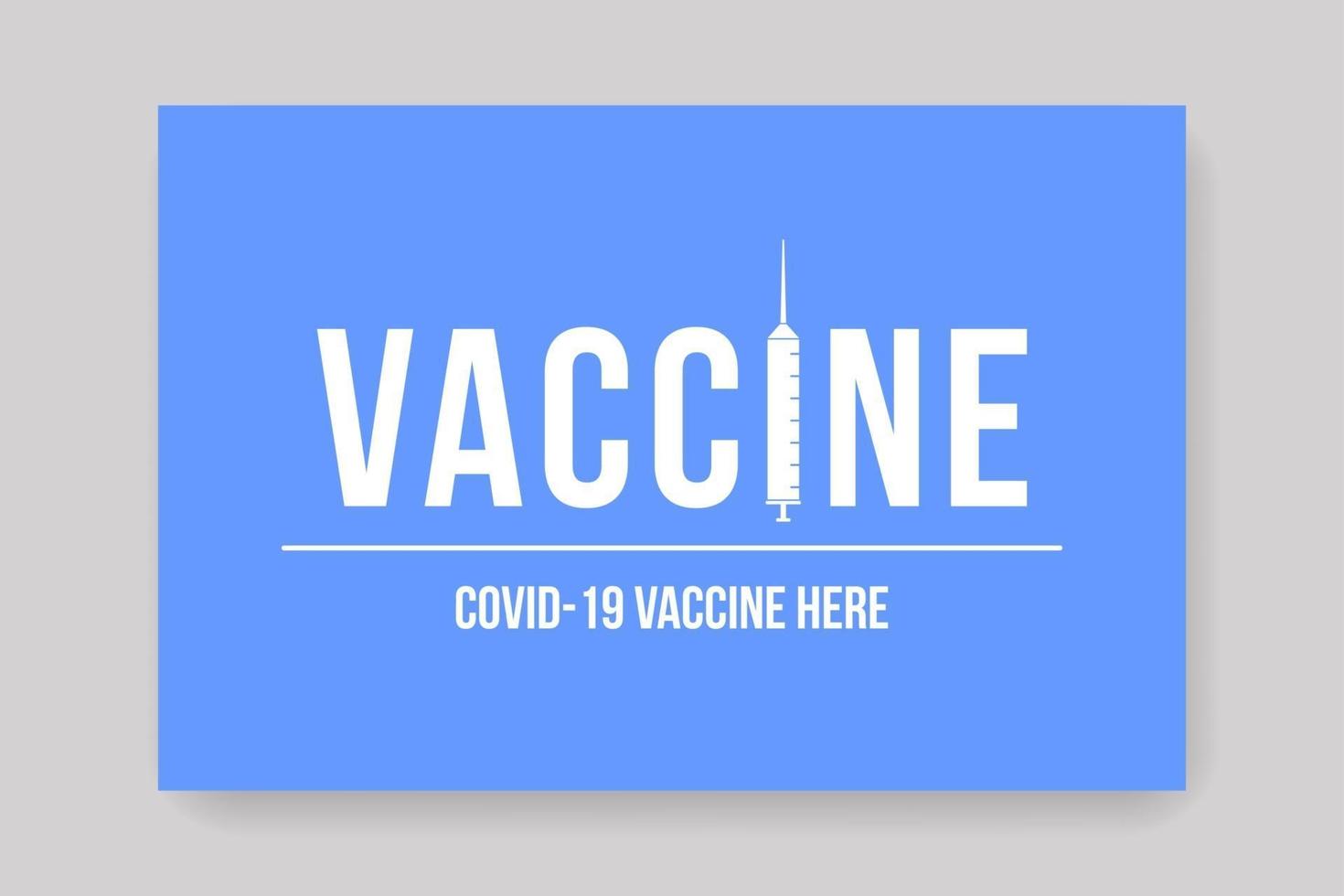 Impfstoff hier Poster vektor