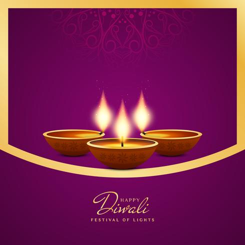 Abstrakter künstlerischer glücklicher dekorativer Hintergrund Diwali vektor