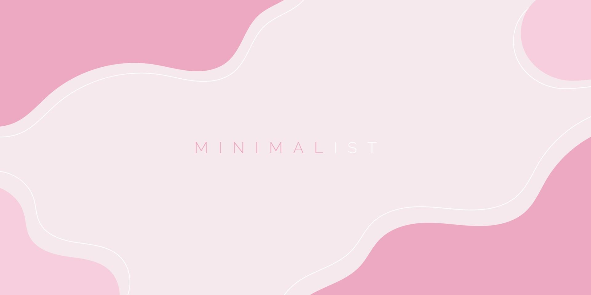 minimalistischer Hintergrund mit rosa Farbe vektor