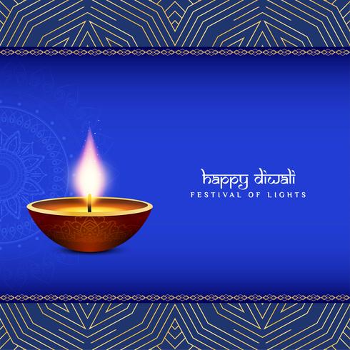 Abstrakter glücklicher dekorativer Hintergrund Diwali vektor