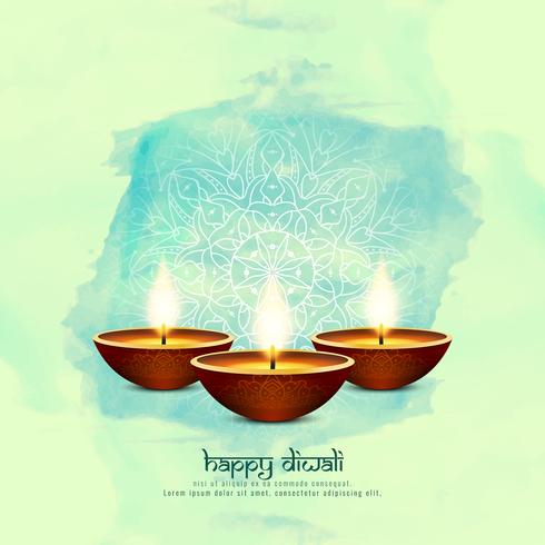 Abstrakt Glad Diwali bakgrund; vektor