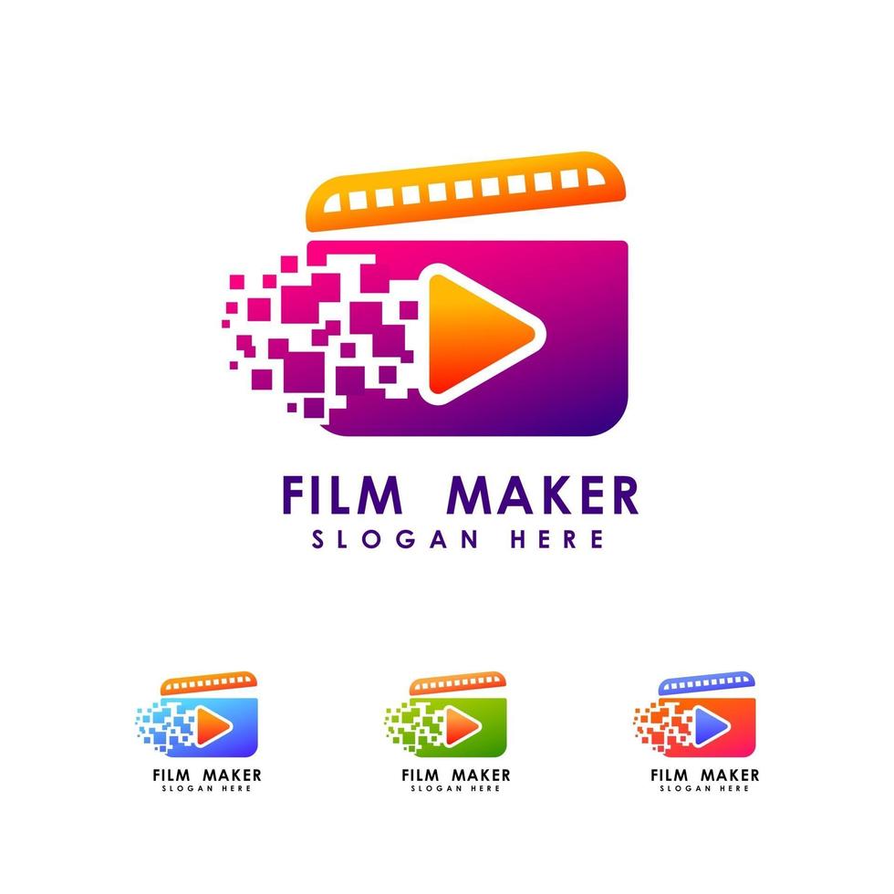 Designvorlage für das Logo des Filmemachers vektor