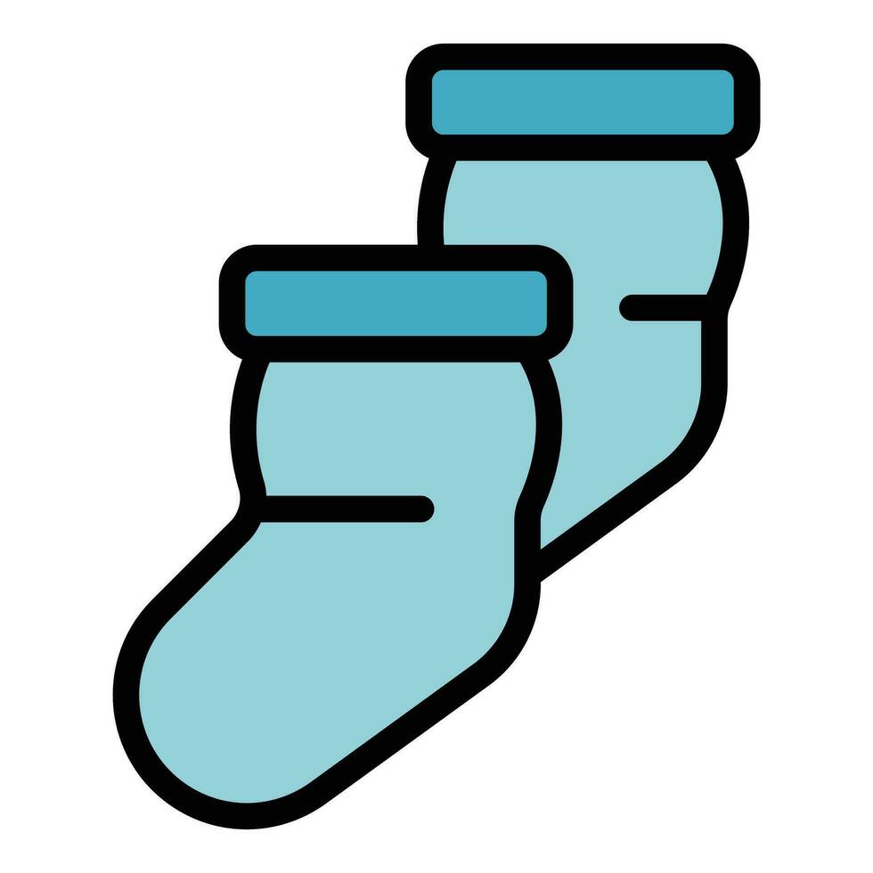 Baby Socken Symbol Vektor eben
