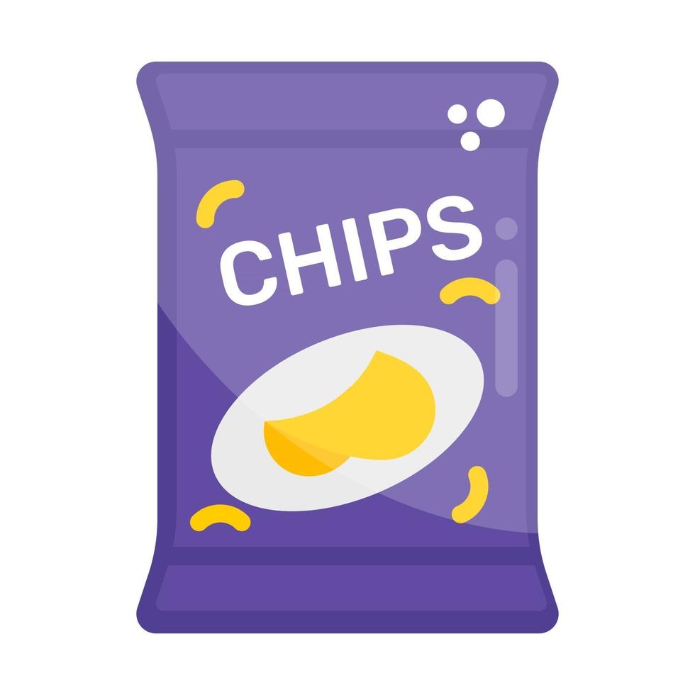 Chips Markensnack vektor