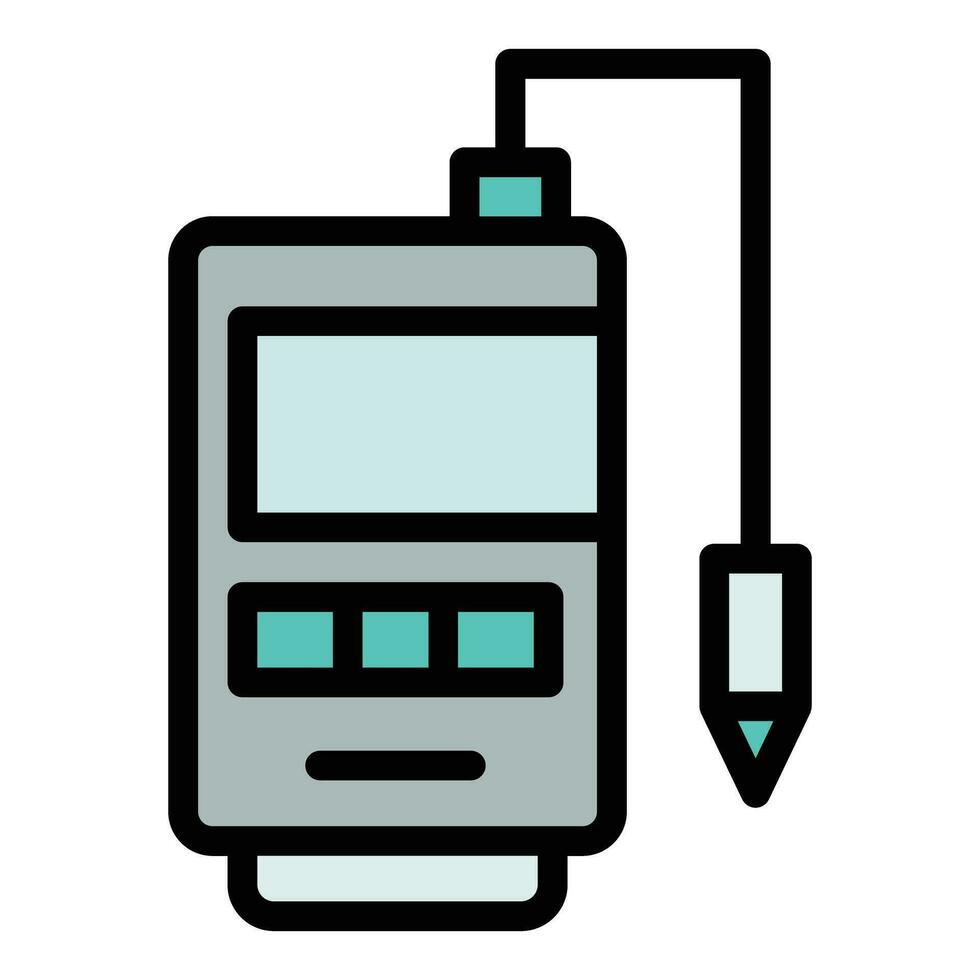 Biologie ph Meter Symbol Vektor eben