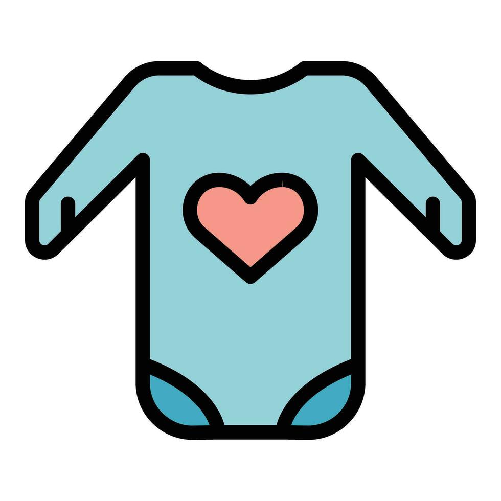 bebis flicka kläder ikon vektor platt