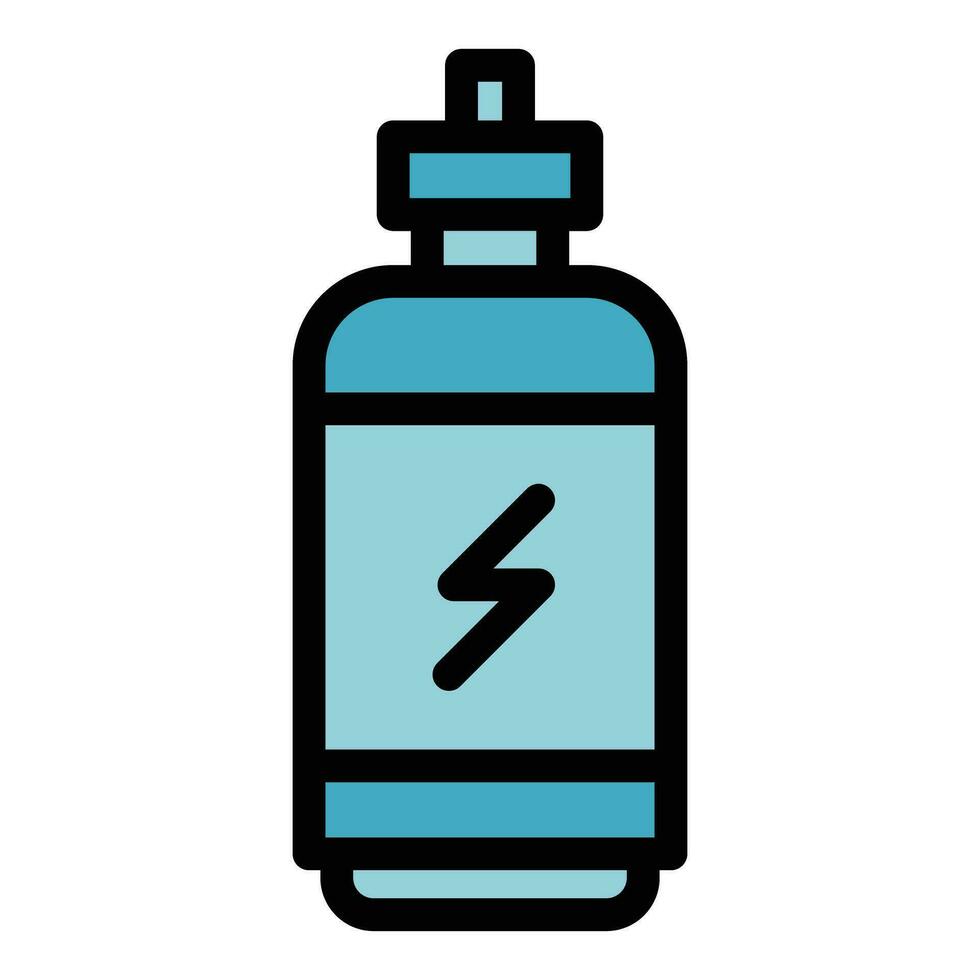 löpare app energi flaska ikon vektor platt