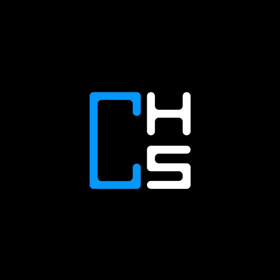 chs Brief Logo kreativ Design mit Vektor Grafik, chs einfach und modern Logo. chs luxuriös Alphabet Design