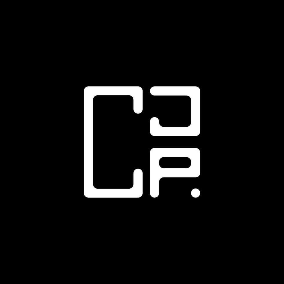 cjp Brief Logo kreativ Design mit Vektor Grafik, cjp einfach und modern Logo. cjp luxuriös Alphabet Design