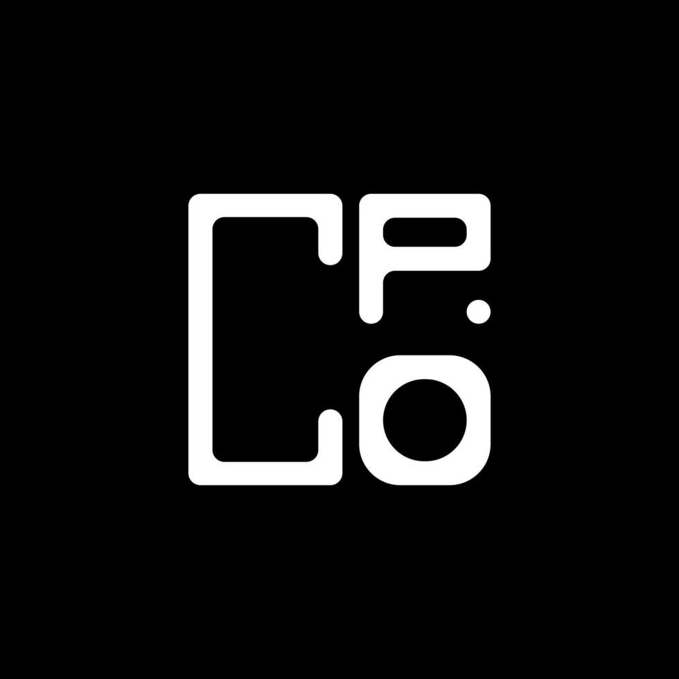 cpo brev logotyp kreativ design med vektor grafisk, cpo enkel och modern logotyp. cpo lyxig alfabet design