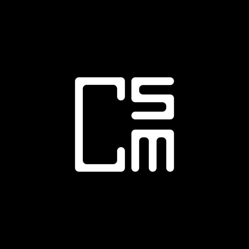 csm brev logotyp kreativ design med vektor grafisk, csm enkel och modern logotyp. csm lyxig alfabet design