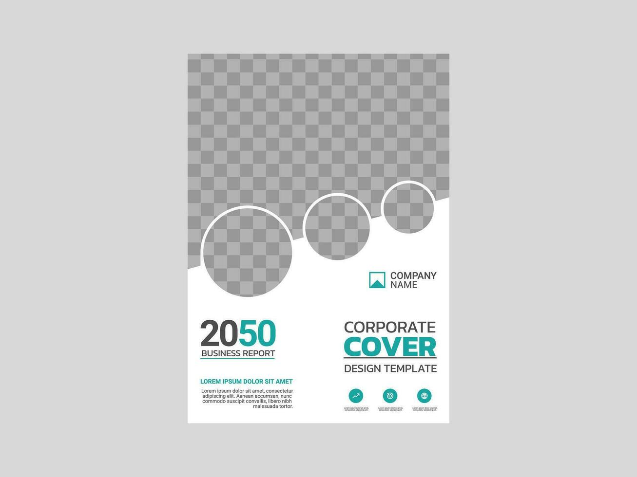 kreatives Corporate Book Cover Design vektor