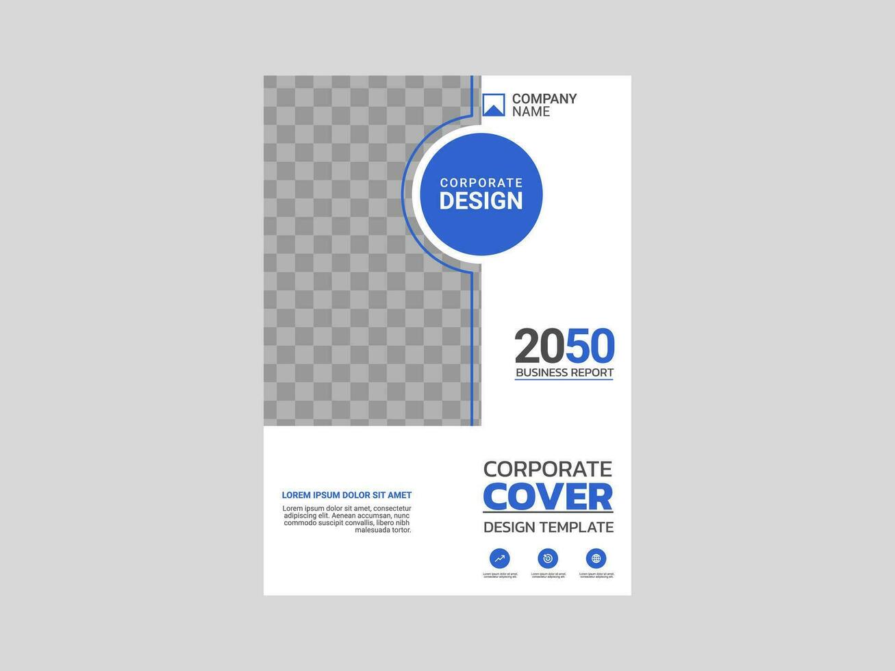 kreatives Corporate Book Cover Design vektor