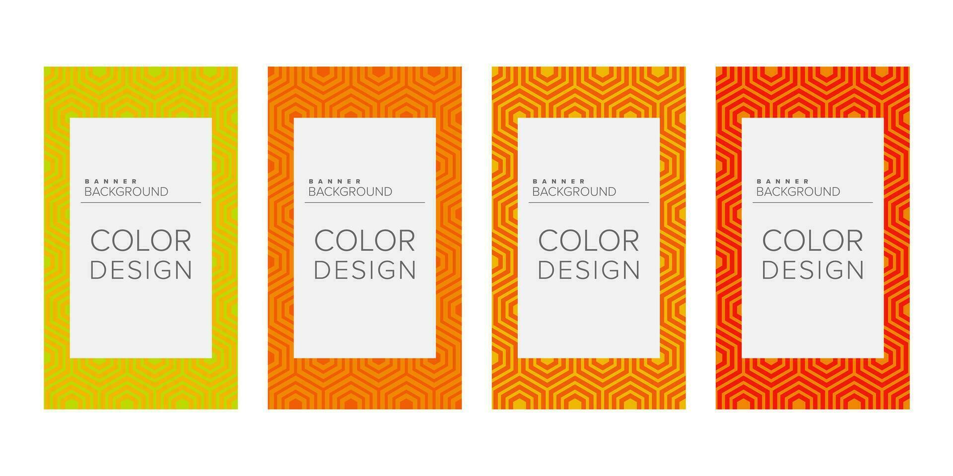 Hintergrund Banner geometrisch Linie Farbe Design Vektor, Vertikale Banner einstellen vektor