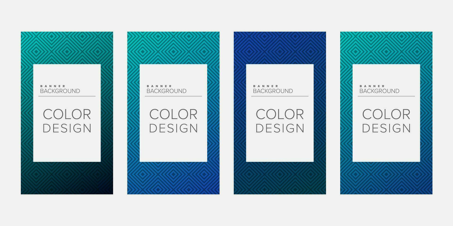 Hintergrund Banner geometrisch Linie Gradient Farbe Design Vektor, Vertikale Banner einstellen vektor