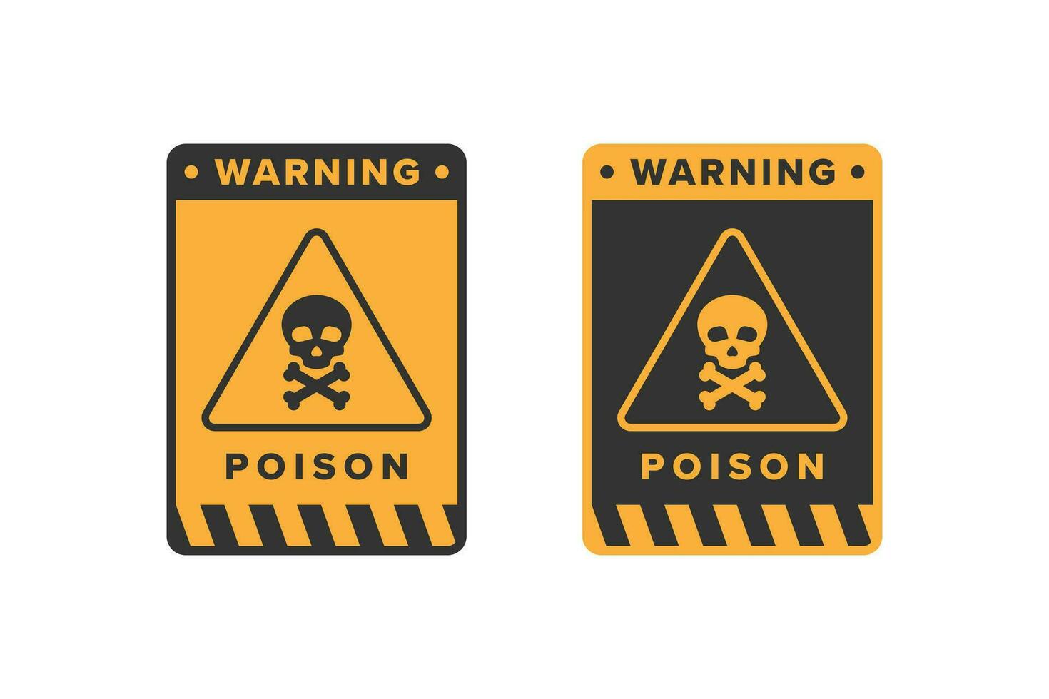 vergiften Symbol Vektor Design, höchst giftig Material Gefahr Symbol Tafel