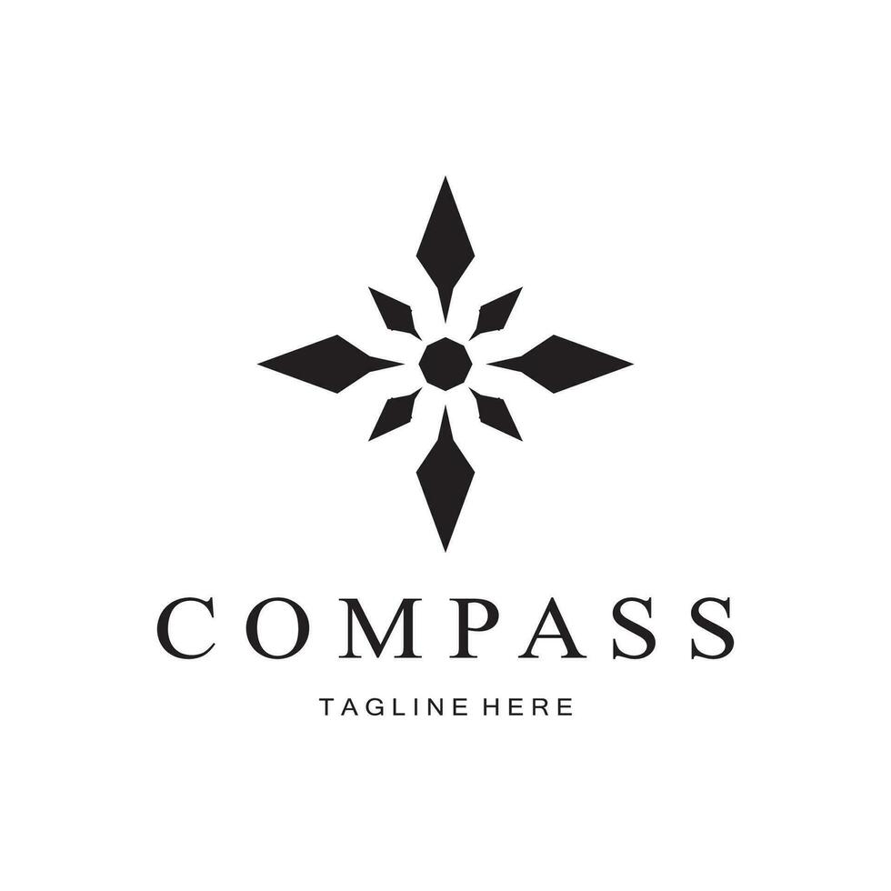 Kompass Symbol isoliert auf hintergrund.modern eben Kompass Piktogramm, Geschäft, Marketing, Internet Konzept.trendy einfach Vektor Symbol zum Website design oder Taste zu Handy, Mobiltelefon app.logo Illustration.