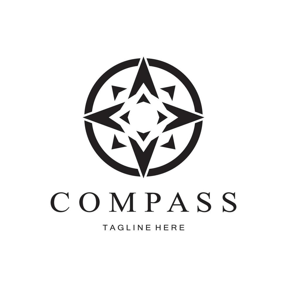 kompass ikon isolerat på bakgrund.modern platt kompass piktogram, företag, marknadsföring, internet koncept.trendigt enkel vektor symbol för hemsidedesign eller knapp till mobil app.logotyp illustration.
