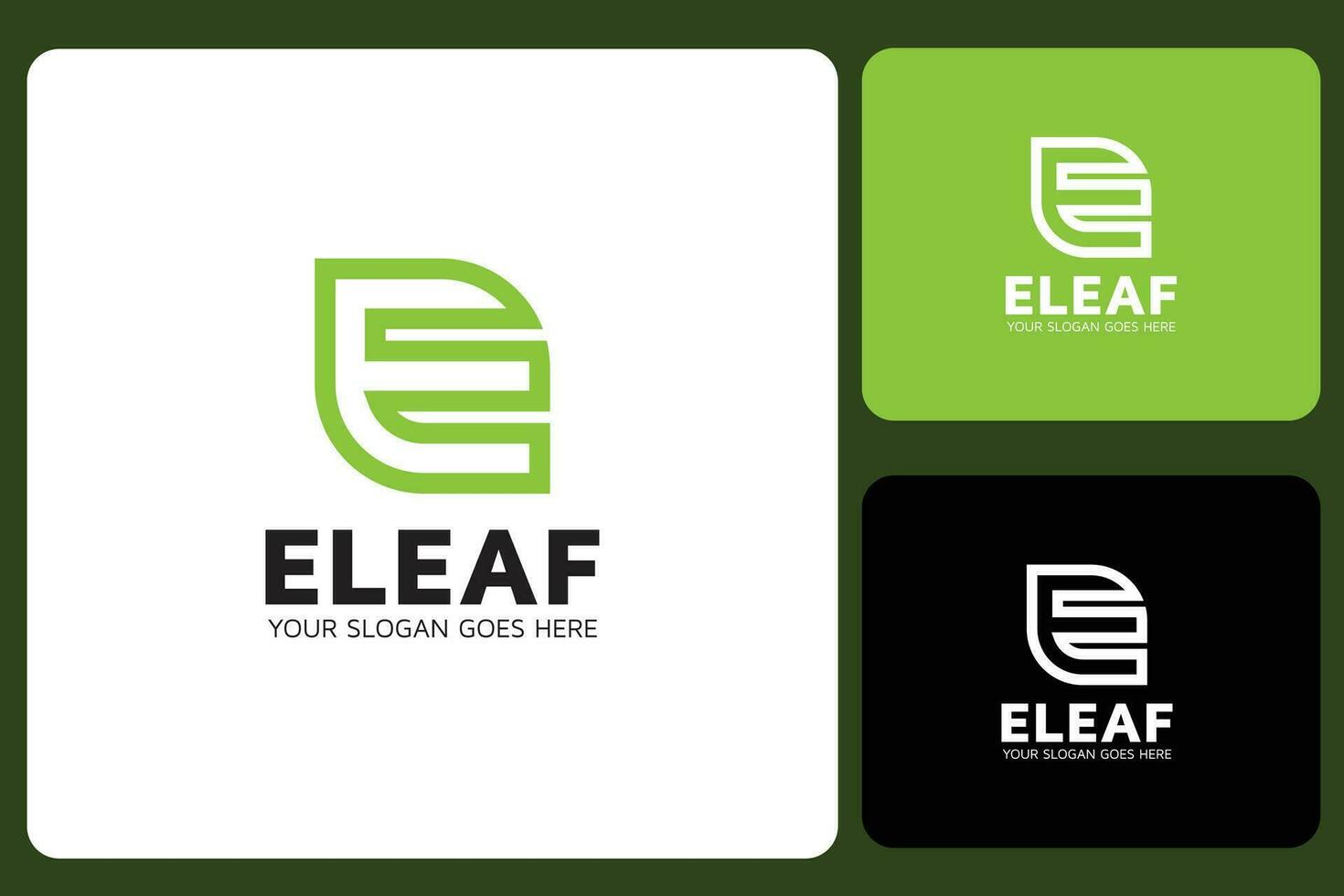 e Brief Blatt Logo Design Vorlage vektor