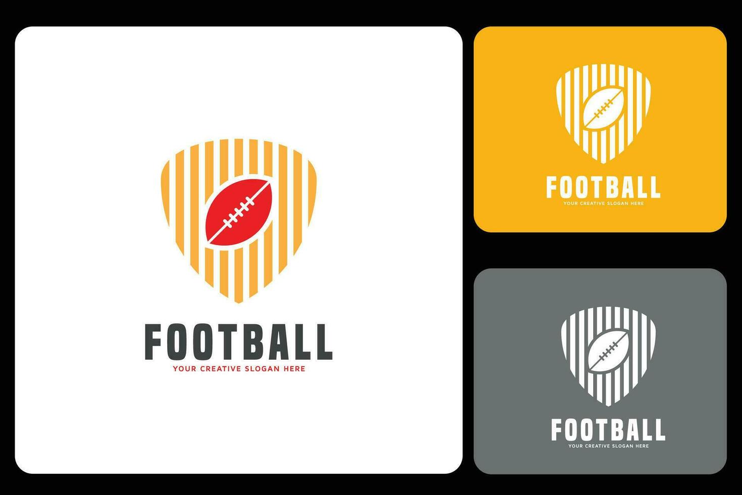 amerikan fotboll logotyp design mall vektor