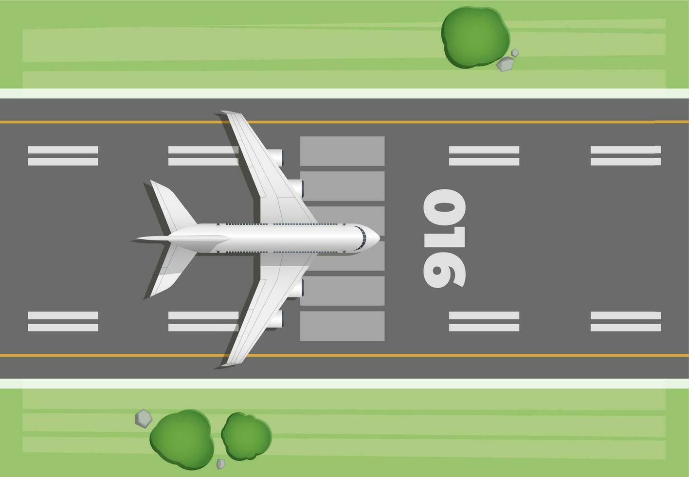 flygplan ta av topp se. tecknad serie luft transport horisontell baner, resa och semester begrepp, flygplan flyg och landning. vektor illustration