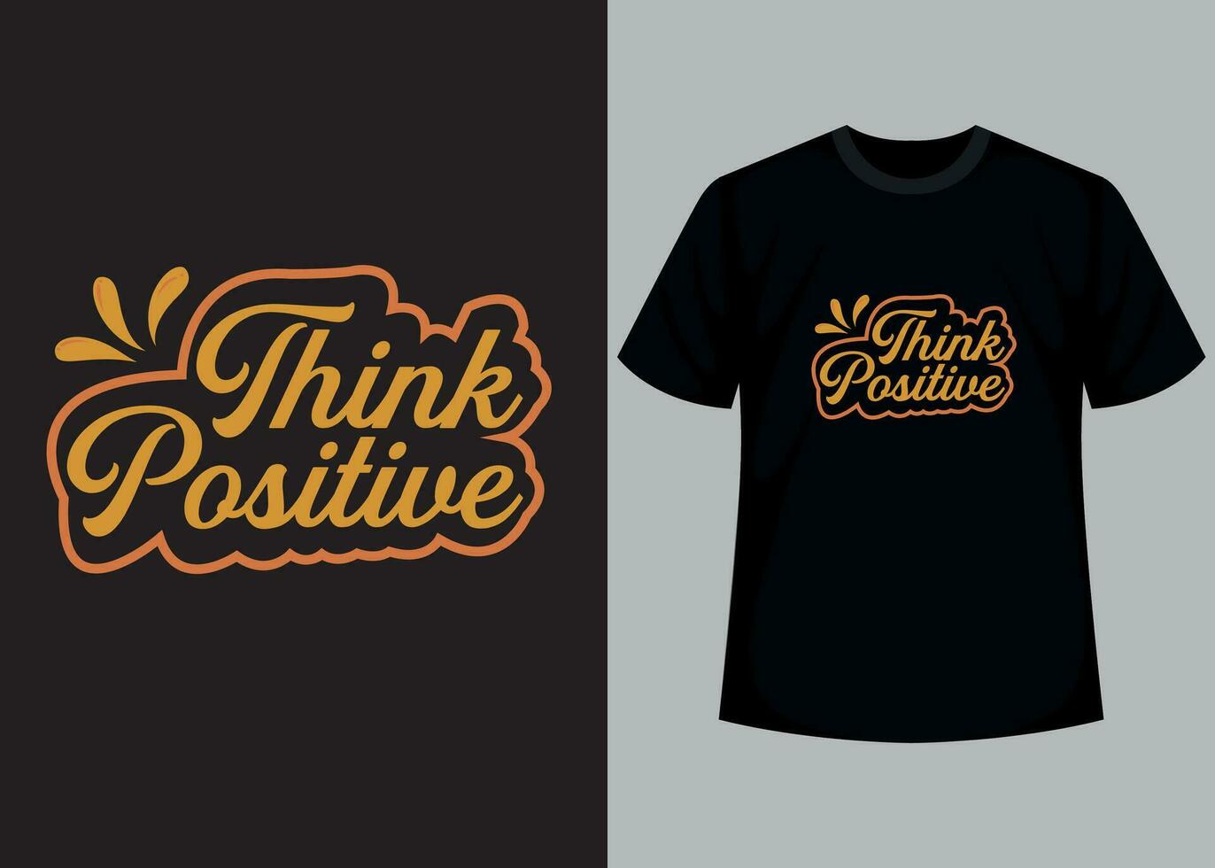 tror positiv t-shirt design. motiverande typografi t-shirt design, inspirera citat t-shirt design. vektor