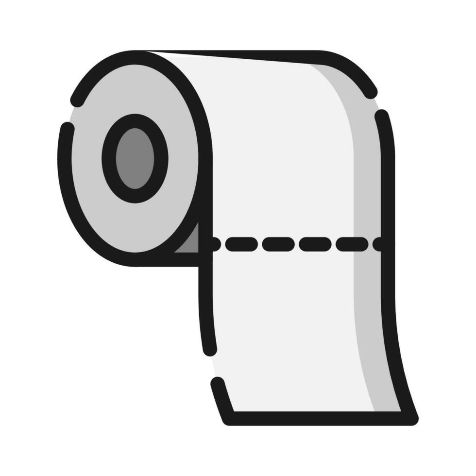 Toilette Papier rollen Symbol, Vektor Illustration