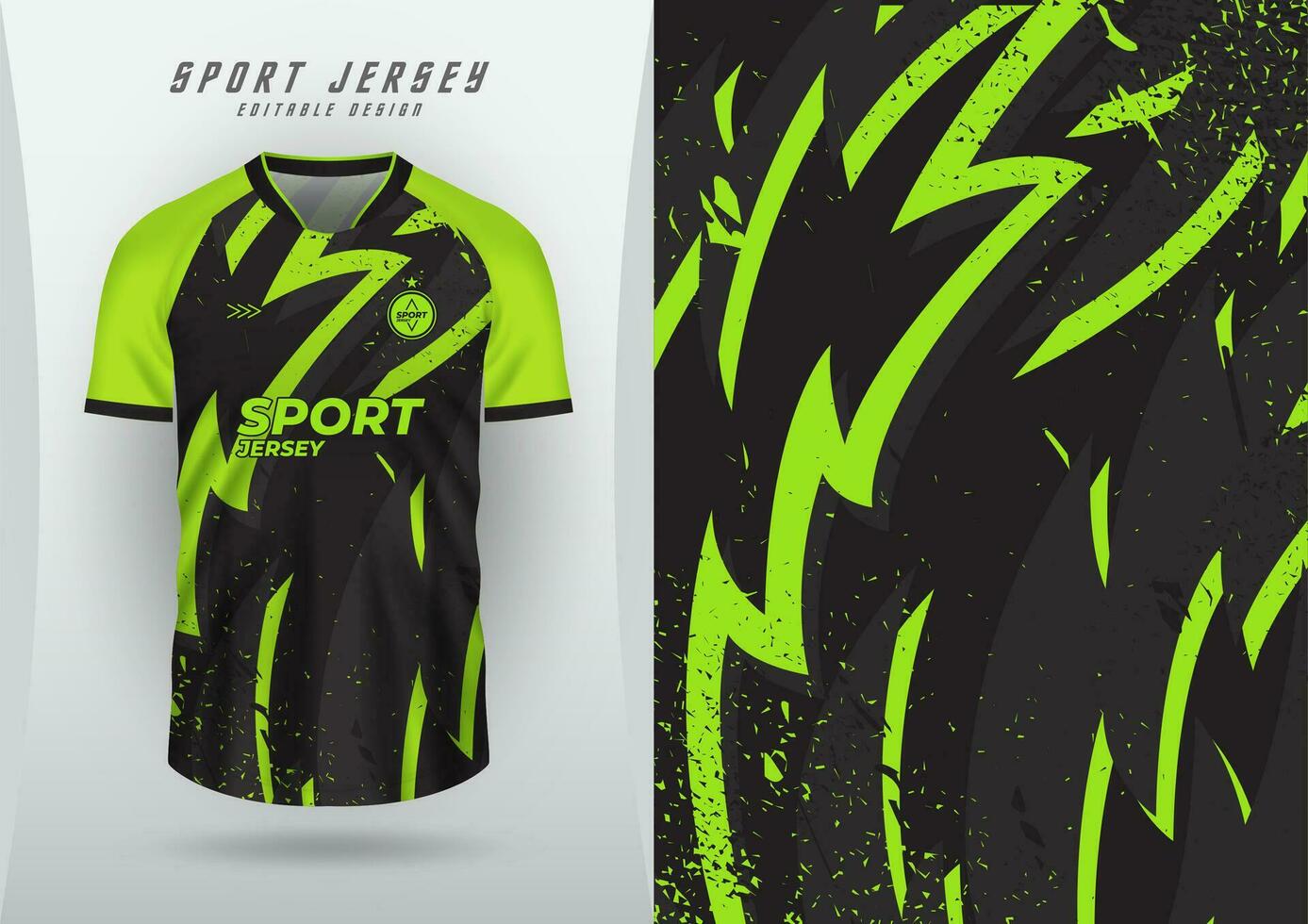 Hintergrund zum Sport Jersey, Fußball Jersey, Laufen Jersey, Rennen Jersey, Muster, Limette Grün auf schwarz Hintergrund. vektor