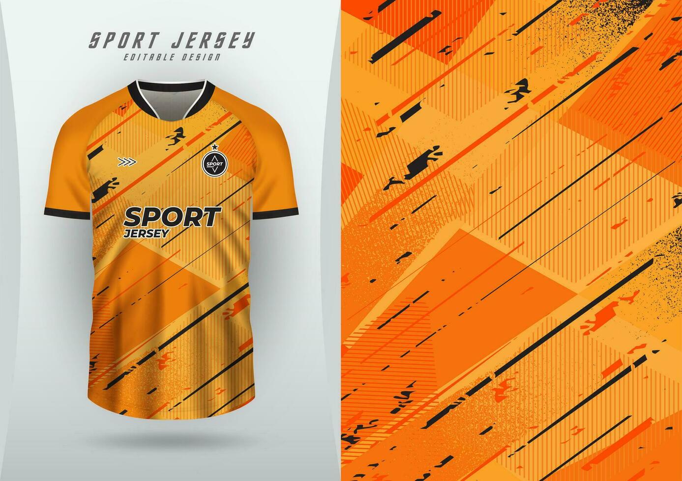 Hintergrund zum Sport Jersey Fußball Jersey Laufen Jersey Rennen Jersey Muster Orange Grunge vektor