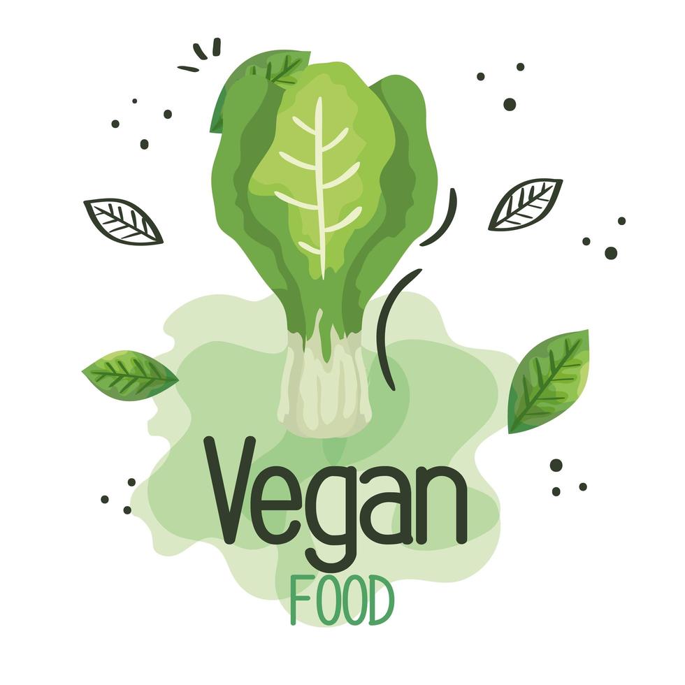 vegansk mataffisch med färsk purjolök vektor