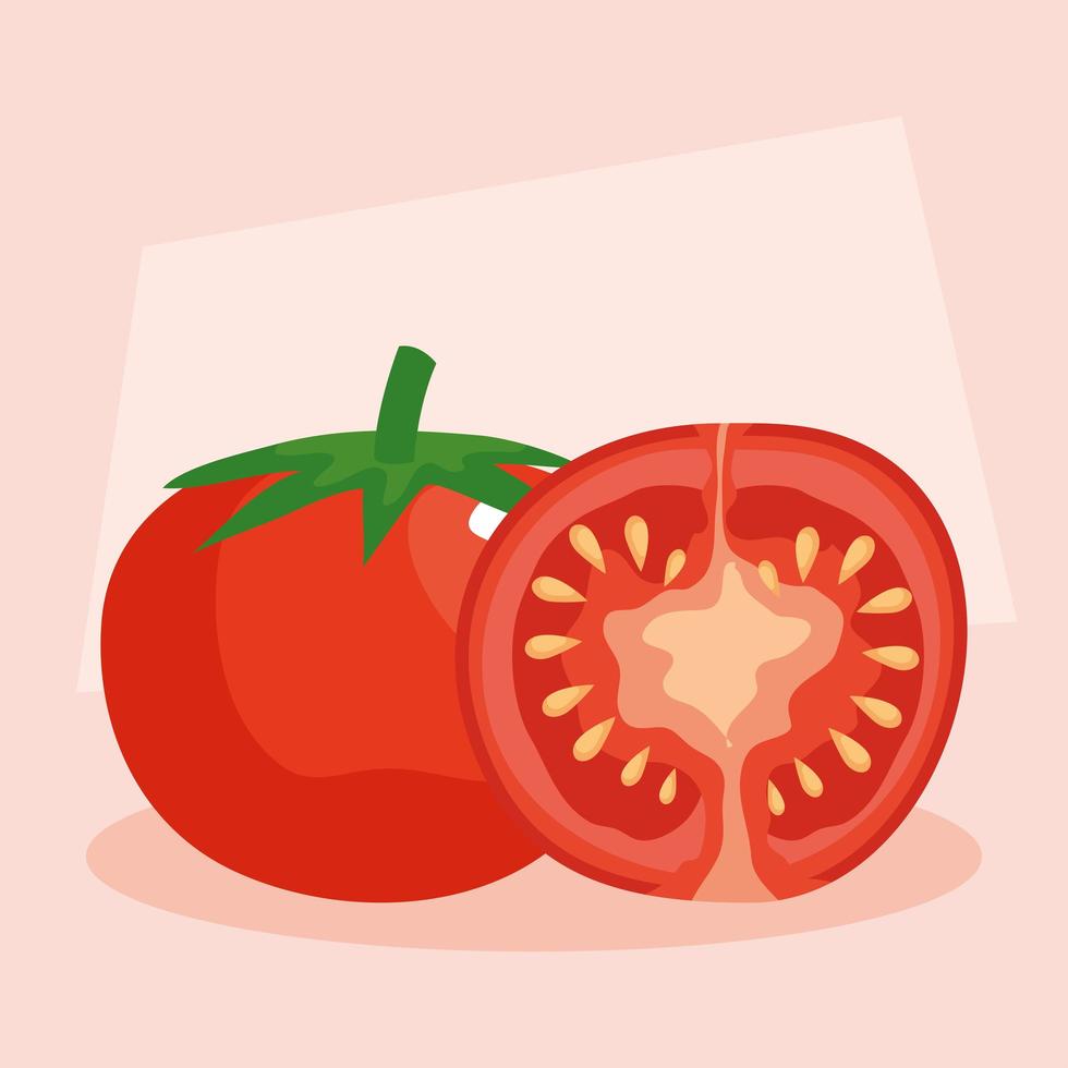 färska tomater grönsaker, hälsosam mat vektor