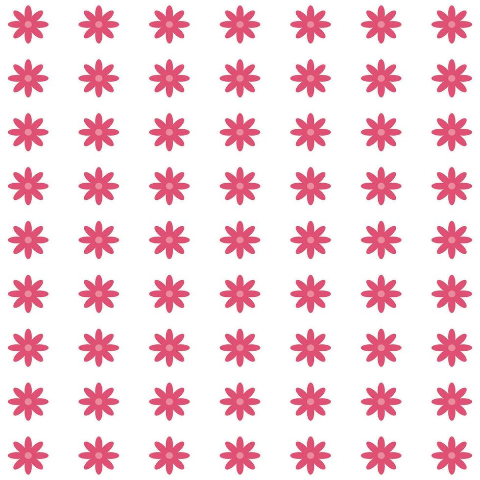 en mönster av rosa blommor på en vit bakgrund vektor