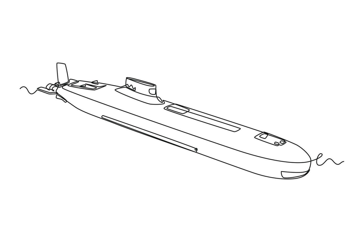 Single einer Linie Zeichnung Armee, Luft Macht und Marine. Militär- Konzept. kontinuierlich Linie zeichnen Design Grafik Vektor Illustration.