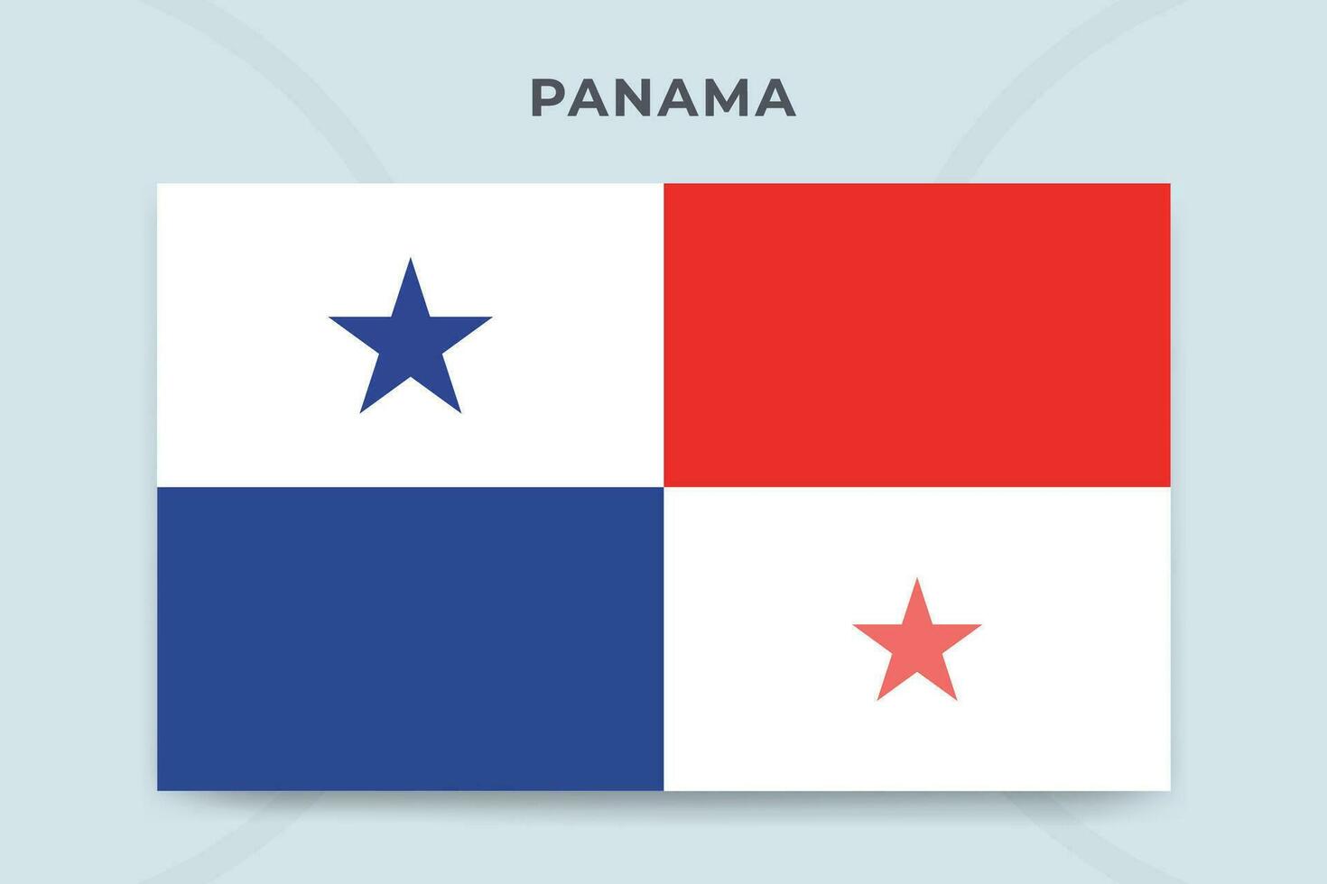 panama nationell flagga design mall vektor