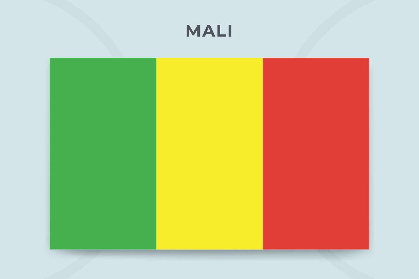 Mali National Flagge Design Vorlage vektor