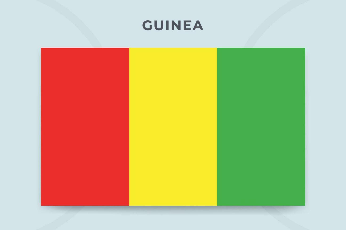Guinea National Flagge Design Vorlage vektor